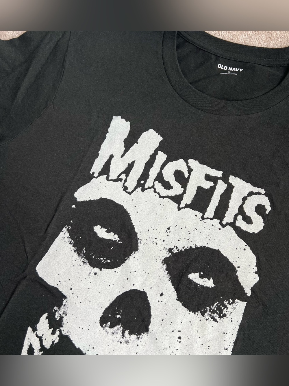 Old Navy Misfits Ghost Fiend Skull Horror Punk Graphic Tee XL NWOT